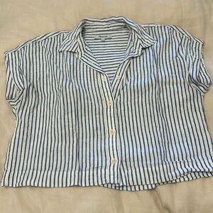 Madewell Linen Striped Top